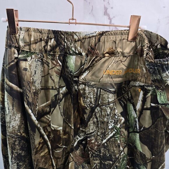 Under Armour Pants Mens XL Camo Woodland Zip Off Pull On AP HD Hunting - Picture 6 of 13